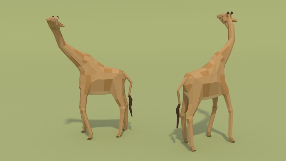 Low poly Giraffe preview image 1